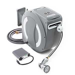 Betta EaseReel Battery-Powered Retractable Garden Hose Reel, 78ft x 1/2" $111.93
