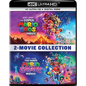 The Super Mario Bros. Movie & The Super Mario Galaxy Movie 2-Movie Collection - 4K Ultra HD + Digital $44.99 Amazon.com