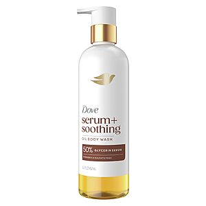 Dove Serum+ Soothing Oil Body Wash, Almond & Oil Sandalwood, 15.3 fl oz | For deep moisture, 50% glycerin serum helps leave skin soft, smooth and healthy-looking.