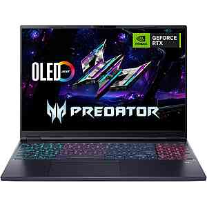 Acer Predator Neo (2026): 16" QHD+ OLED 240Hz, Intel Core Ultra 9 290HX Plus, RTX 5070 TI, 16GB DDR5, 1TB SSD $1999.99