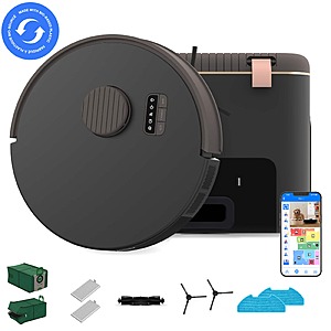 bObsweep - Bio Robot Vacuum & Mop with Self-Empty Function, Bio-Based Plastic Build, and Advanced Q-SLAM Mapping - Rock $219.99 Bestbuy,com
