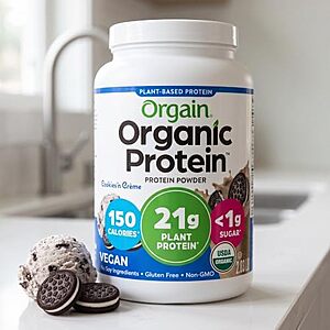 [SnS, AC] $18.99 | 2.03-Pound Orgain Organic Vegan Protein Powder (Cookies 'n Cream) at Amazon