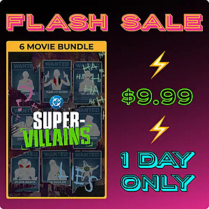 Fanflix: 6 DC Super-Villains Digital Movie Bundle $9.99