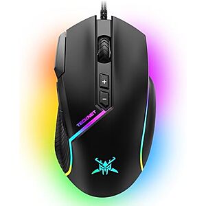 [AC] $11.35* | TECKNET RGB 12800 DPI 8-Button Wired Optical Gaming Mouse at Amazon
