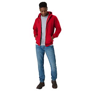 Hanes Men's EcoSmart Fleece Full-Zip Hoodie (Various Colors/Sizes) (54% Off) + Free Shipping w/ Prime $12.98