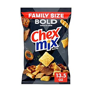 [SnS, AC] $2.77* | 13.5oz. Chex Mix Bold Snack Family Mix Size (Garlic & Herb) at Amazon