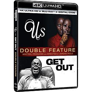 Us / Get Out Double Feature [4K UHD + Blu-ray + Digital ] $14.99 Amazon.com