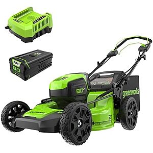 $349.99* | Greenworks 21" Pro 80V Self-Propelled Lawn Mower w/ 4.0Ah Battery & Charger at Amazon