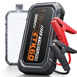 TREKURE Car Battery Jumper Starter Portable 5000A, Portable Car Jump Starter up to 10L Gas or 8L Diesel Engine, Jump Box, Jumper Cables for Car Battery $31.5
