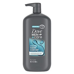 [SnS] $6.82* | 30-Oz DOVE MEN + CARE Body + Face Wash (Hydrating Clean Comfort) at Amazon