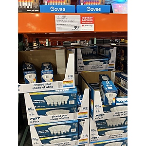 YMMV: Feit Electric 65W BR30 LED Flood 5-CCT 6-Pack $0.99 after Xcel rebate - Costco Woodbury, MN (In-Store)