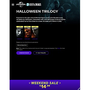 Fanflix Halloween Trilogy Sale $14.99