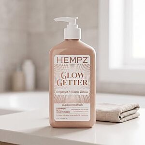 [SnS] $10.33* | 17-oz Hempz Glow Getter Body Lotion Hydrating Moisturizer w/ Shimmer at Amazon