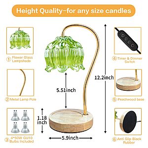 SupBri Candle Warmer Lamp with Timer $14.99
