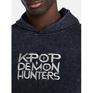 K-Pop Demon Hunters, Men's & Big Men's Graphic Hoodie with Overshoulder Print, Sizes 2X-5X $5.28