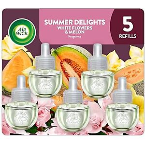 [AC] $6.62 | Air Wick Scented Oils Plug in Refill, Summer Delights, Essential Oil, 5ct at Amazon