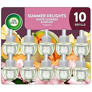 [SnS, AC] $12.42* | 10-Count Air Wick Plug In Scented Oil Refills (Summer Delights) at Amazon