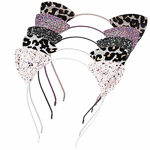 Amazon – Halloween Cosplay Cat Ears Headband for women, Multicolor Glitter - $9.08 w/ Code