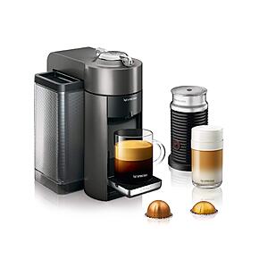$161.00: Nespresso Vertuo Coffee and Espresso Machine by De'Longhi, 54oz, Titan Grey