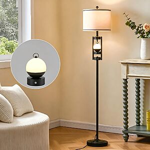 Amazon – 65'' Floor Lamp with Portable Nightlight, Standing Lamp with USB C+A - $47.99 w/ Code