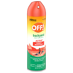 9-Oz OFF! Active DEET Mosquito & Bug Repellent Spray $5.50 + Free Shipping w/ Walmart+ or on $35+