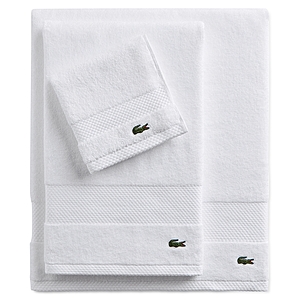 Lacoste Home Heritage Anti-Microbial Supima Cotton Bath Towel, 30" x 54" $12.99