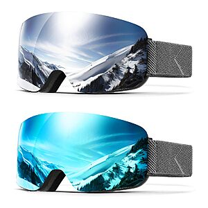 QALLY Ski Goggles 2 pack - $23.49 - $27.49 After coupon
