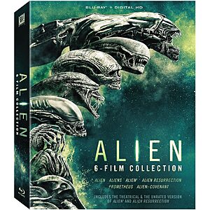 Alien 6-film Collection Blu Ray  + Digital $24.96 Amazon.com