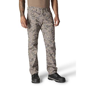 $35.99: Carhartt Men's Relaxed Straight Rigby Pant, Khaki Vintage Camo, W28 x L32