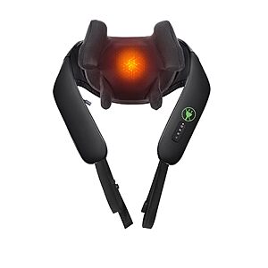 MASGRE Cordless Shiatsu Neck and Back Massager with Heat, Long-Lasting Battery $25.49 AC