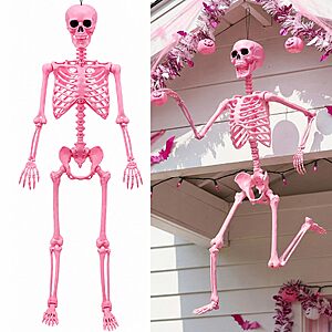 2-Pack 5.5' Watayo Halloween Large Pink Skeleton w/ Movable Joints $37.49 + Shipping is free