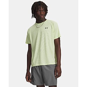 Under Armour UA Tech Textured Men's Short Sleeve Shirt (Fade Green / Black, Sizes: S-3XL) $10.78 + Free Store Pickup at Under Armour or Free Shipping on $50+