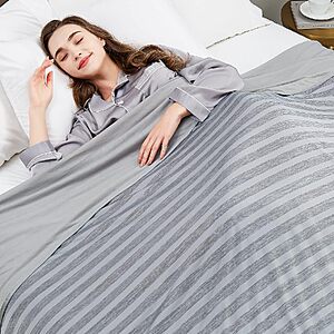 50"x70" Guohaoi Cooling Throw Blanket (Grey) $6.43 + Free Shipping w/ Prime or on $35+