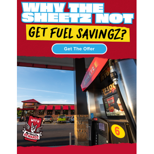 $0.30 off 25 gallons gas, Sheetz Rewardz members, unlimited redemptions through 11/23