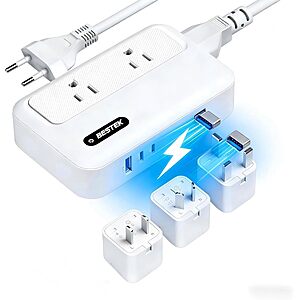 BESTEK 220v to 110v Converter with USB C 35w, 300W AC Peak Voltage Converter $24.49 AC