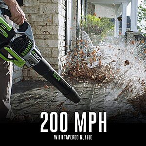 EGO POWER+ Cordless Electric Leaf Blower, 765 CFM, With Battery - LB7654 $279