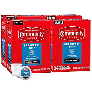 [SnS, AC] $32.76* | 96-Ct Community Coffee Breakfast Blend Medium Roast K-Cup Pods at Amazon