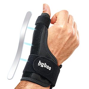 HGBOO Thumb Spica Splint & Wrist Brace (Black) $5.92 + Free Shipping w/ Prime or on $35+