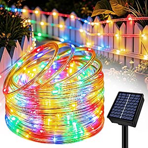 Slyuexu 100-LED 39' Solar Rope String Lights (Various) $6.99 + Free Shipping w/ Prime or on $35+