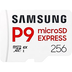$59.99* | 256GB Samsung P9 microSD Express Memory Card at Amazon
