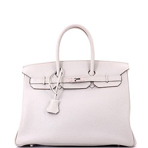 Pre-Owned Hermes Birkin Handbag Grey Togo with Palladium Hardware 35 at Nordstrom, Size Medium
