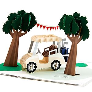 Hallmark Signature 3D Pop-Up Birthday Card (Golf Cart) $4.35 + Free Shipping w/ Prime or on $35+
