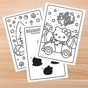 Coloring & Activity Books: Hello Kitty, TMNT, Spider-Man, Disney Princess & More $1 + Free S&H w/ Walmart+ or on $35+
