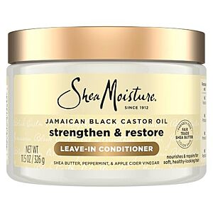 [SnS, AC] $5.59 | 11.5-Oz SheaMoisture 100% Pure Jamaican Black Castor Oil Leave In Conditioner at Amazon