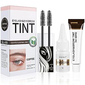 Duoffanny Eyelash & Eyebrow Kit, 2-In-1 Professional Lash & Brow Color Kit, Eye Brow & Eye Lash Coloring Set $8.69