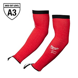 YMMV - Milwaukee Red Stretch Cut 3 Resistant Protective Arm Sleeves - $5.80