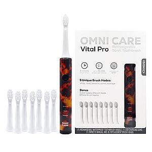 Omni Care Deluxe Sonic Toothbrush w/ 8-Count Brush Heads $44.99 + Free Shipping