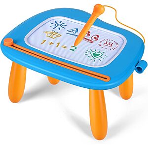 Magnetic Drawing Board for Toddlers (Blue) $10.61 + Free Shipping w/ Prime or on $35+