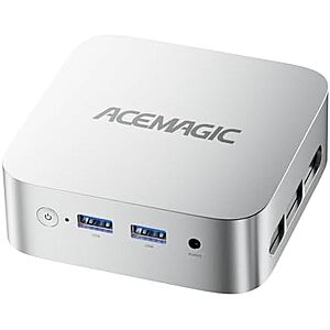 [Prime, AC] $203.99* | ACEMAGIC V1 Mini PC, AMD Ryzen 3500U, 16GB RAM 256GB SSD Win 11 Pro at Amazon