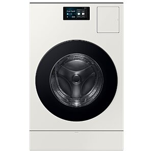 Samsung Bespoke Traditional Drying 5.3-cu ft Vented All-In-One Washer Dryer Combo with Steam Cycle ( Ivory ) Polyester | WD90F53AVY $2099